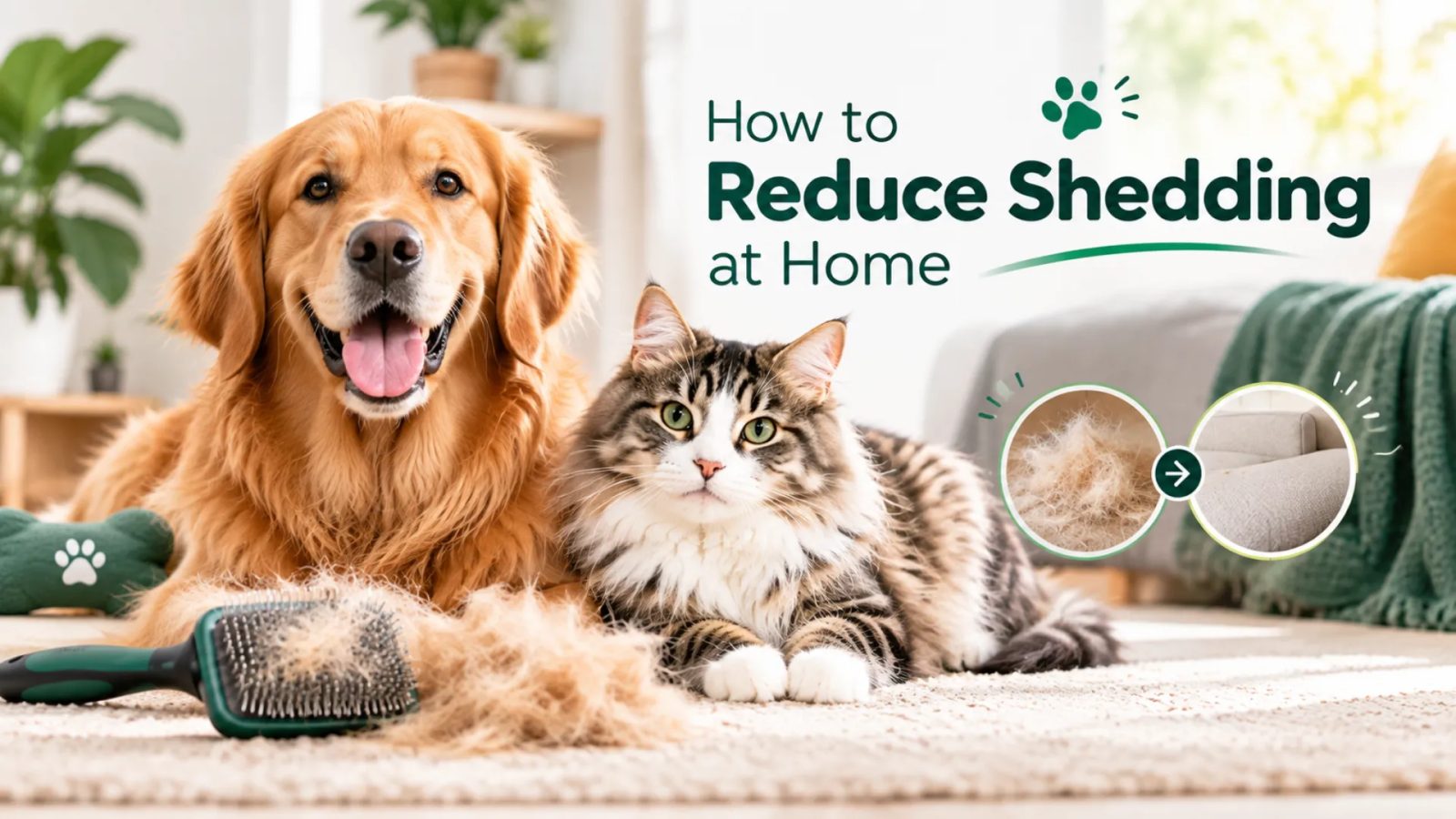 How to Reduce Shedding at Home